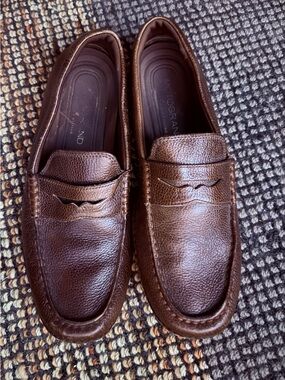 Cole Haan Dark Brown Leather Penny Loafers